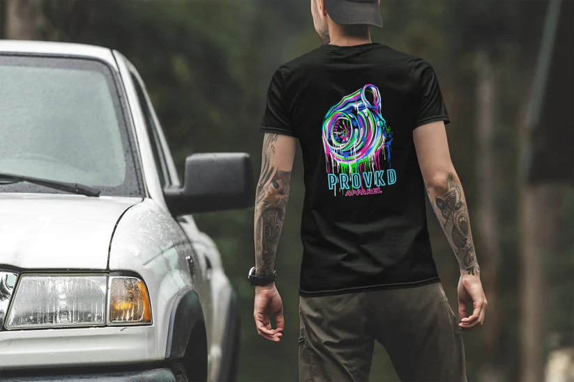 Neon Turbo Tee - Black - Unisex